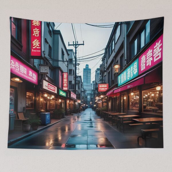 Item preview, SEOUL SOUTH KOREA GYEONGNIDANGIL RESTAURANT STREETS designed and sold by DottedEarth.