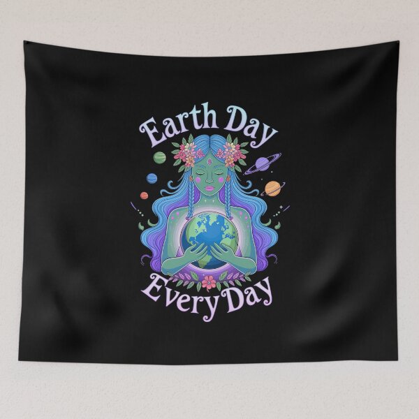 Item preview, Earth Day Every Day Hippie Nature Gaia Greek Goddess Pagan designed and sold by AmparoBoyle.