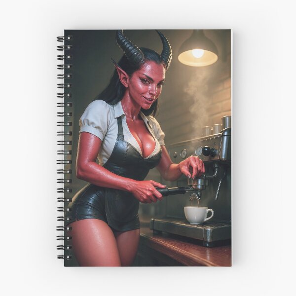 Item preview, Demoness barista cappuccino   designed and sold by CathryneDelamort.