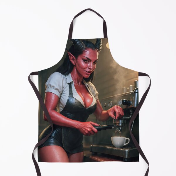 Item preview, Demoness barista cappuccino   designed and sold by CathryneDelamort.