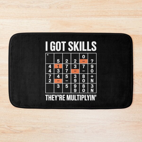 Item preview, I Got Skills They're Multiplying Math Teacher5  designed and sold by KonstanKoraner.