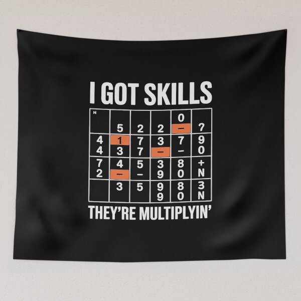 Item preview, I Got Skills They're Multiplying Math Teacher5  designed and sold by KonstanKoraner.