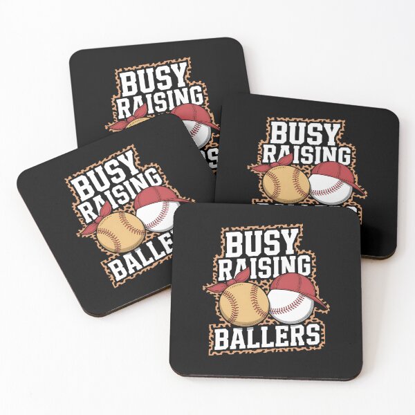 Item preview, Busy Raising Ballers Softball and Baseball Leopard Print designed and sold by MinaReinger.