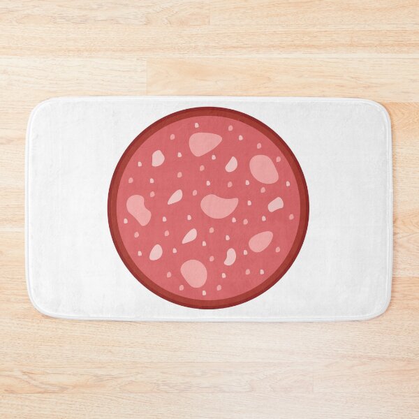 Item preview, Round salami texture red meat circle designed and sold by rymarenko.