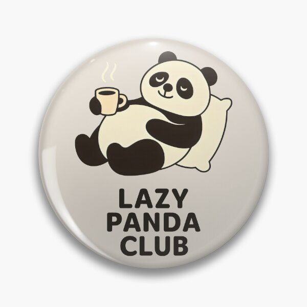Item preview, Cream and Dark Brown Panda Reclining Peacefully with Steaming Drink designed and sold by SplashTastic.