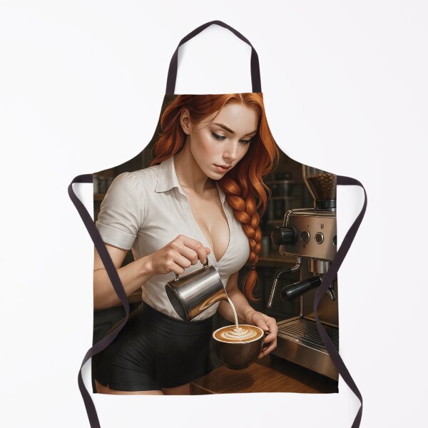Item preview, Rowan Fletcher barista cappuccino   designed and sold by CathryneDelamort.
