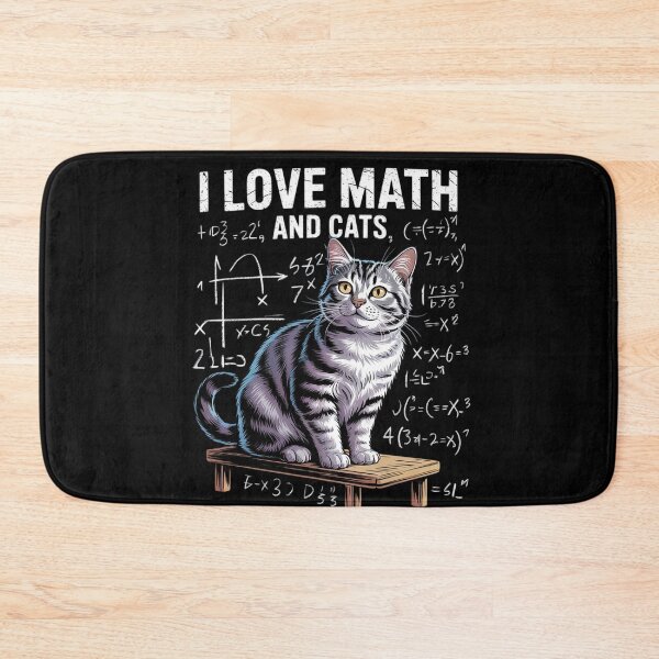 Item preview, I Love Math And Cats Cat Lover Science Teacher Student 1  designed and sold by KonstanKoraner.