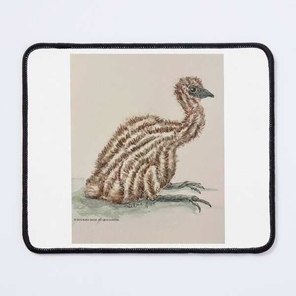 Item preview, Emu Chick – Australian Watercolour Wildlife Art designed and sold by ArtwithKellie.