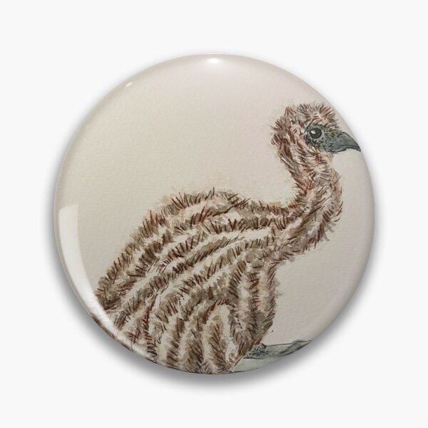 Item preview, Emu Chick – Australian Watercolour Wildlife Art designed and sold by ArtwithKellie.