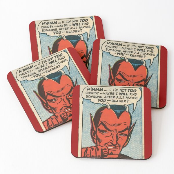 Item preview, Vintage Comic Devil Pointing at YOU! Retro Pop Art Illustration designed and sold by Very Peculiar.