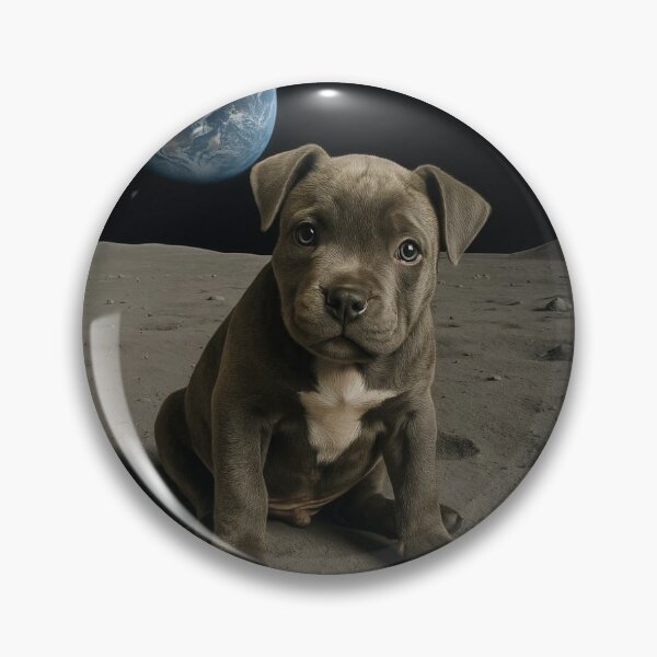 Artikelvorschau, Staffordshire Terrier auf dem Mond entworfen und verkauft von Hotch200789.