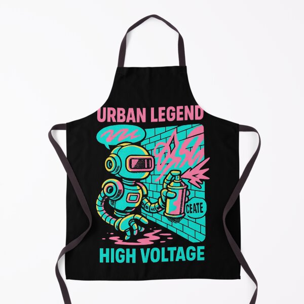 Item preview, Retro Robot Graffiti Street Art designed and sold by SholoStudio.