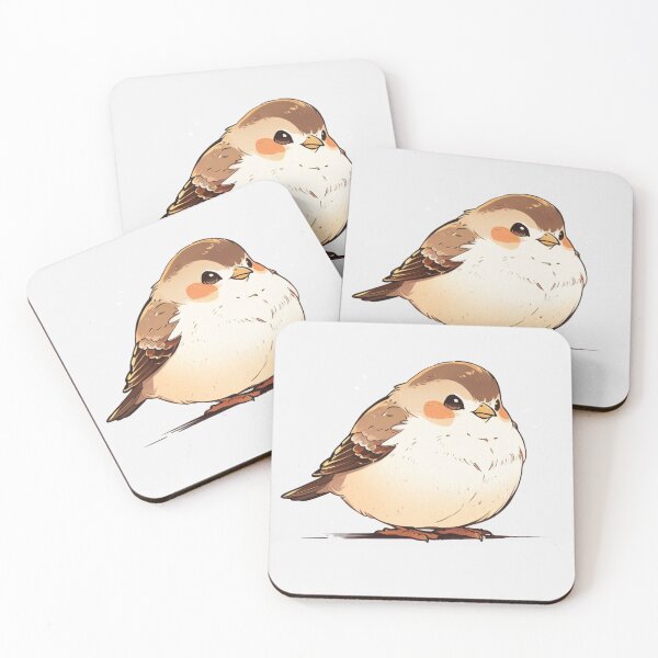 Item preview, Kawaii Bird Sticker designed and sold by Wildtastic .
