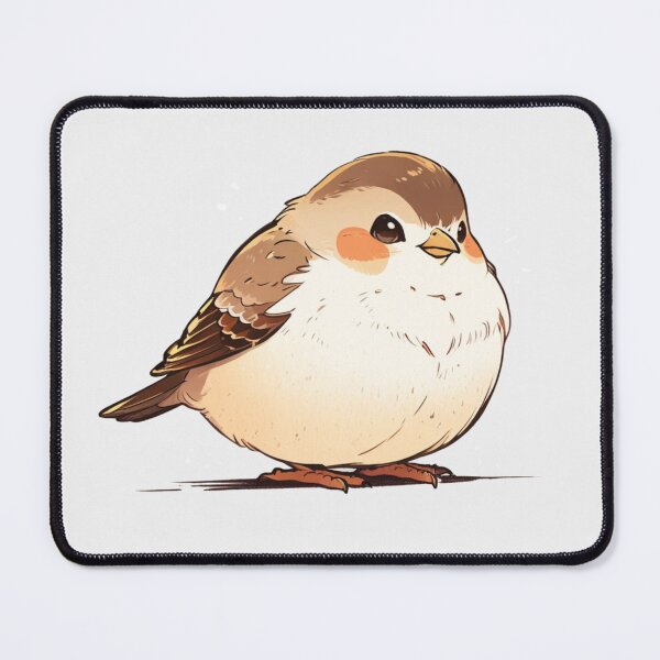 Item preview, Kawaii Bird Sticker designed and sold by Wildtastic .