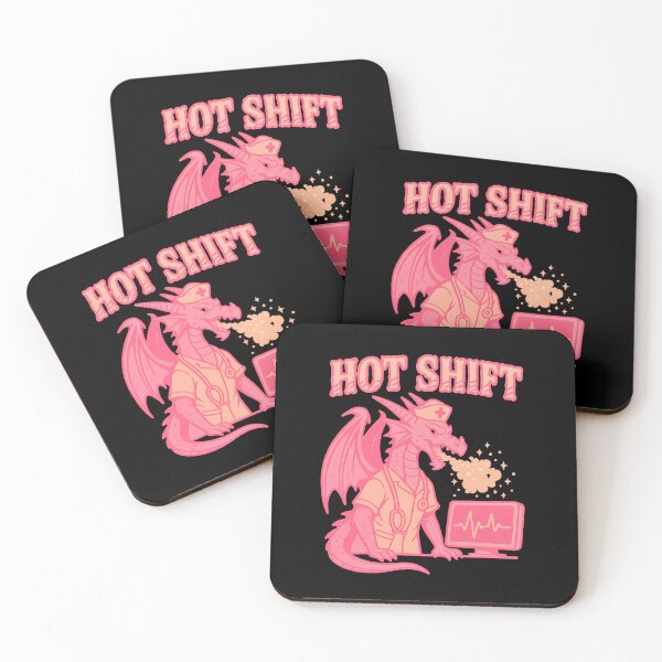 Item preview, Hot Shift – Funny ER Nurse Dragon Design for Emergency Room Nurses, RNs & Trauma Team Heroes | Nursing Humor Gift designed and sold by ClinicalHubs.