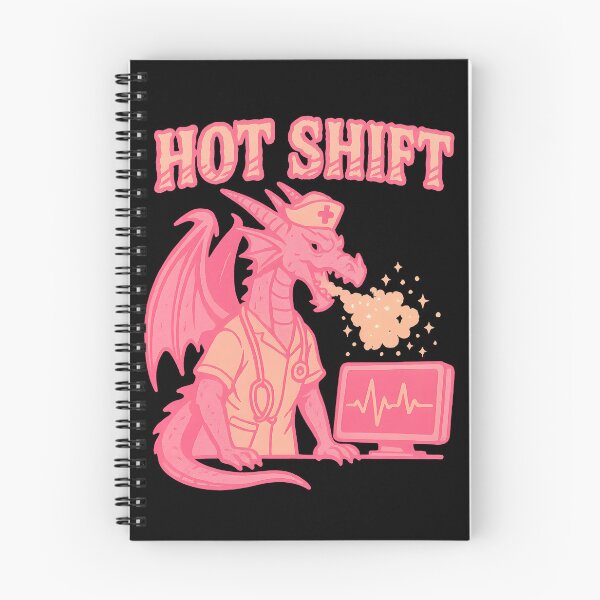 Item preview, Hot Shift – Funny ER Nurse Dragon Design for Emergency Room Nurses, RNs & Trauma Team Heroes | Nursing Humor Gift designed and sold by ClinicalHubs.