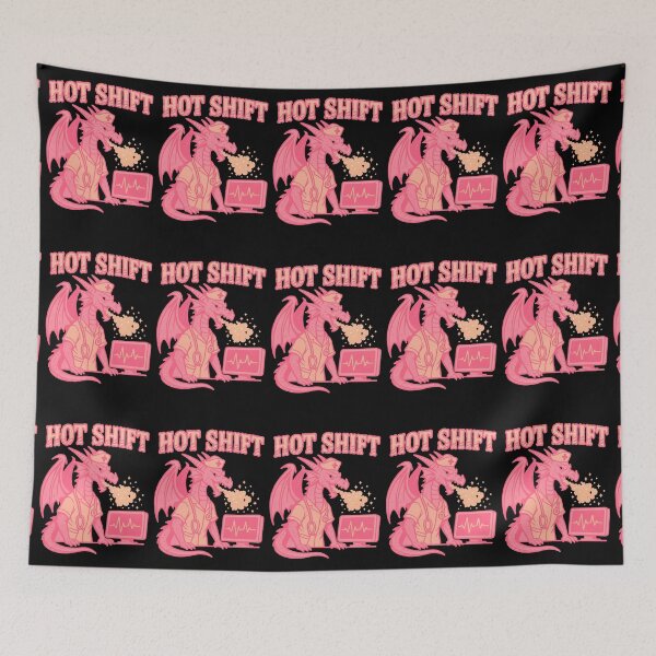 Item preview, Hot Shift – Funny ER Nurse Dragon Design for Emergency Room Nurses, RNs & Trauma Team Heroes | Nursing Humor Gift designed and sold by ClinicalHubs.
