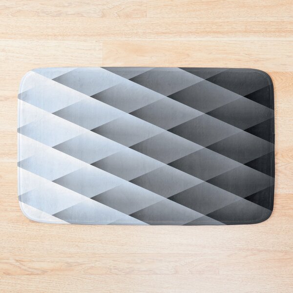 Item preview, Minimalist Black and White Geometric Diamond Gradient designed and sold by dnyl.