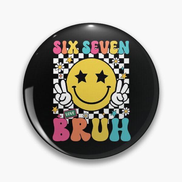 Artikelvorschau, Smile Face 67 Meme Gen Alpha Slang 6 7 Six Seven Bruh entworfen und verkauft von AnitaBice.
