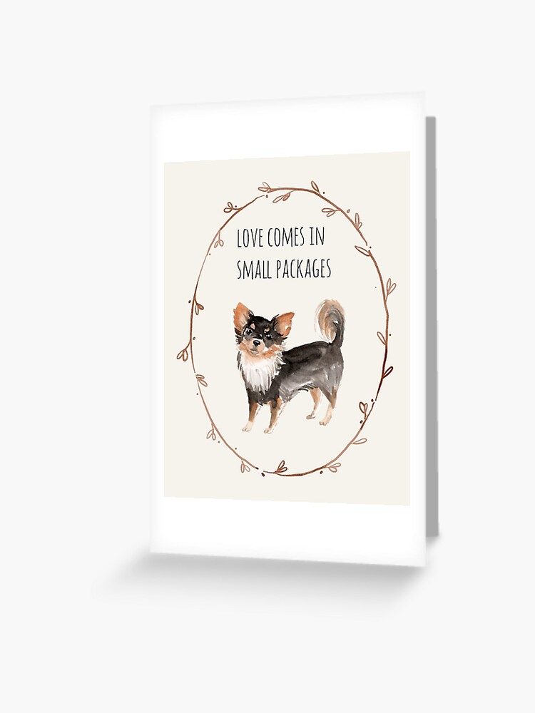 Chihuahua Dog Quote Contemporary Dog Art Pet Parent Dog Mom Greeting Card By Aleigh93 Redbubble