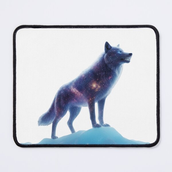 Item preview, Celestial Wolf Spirit - Cosmic Galaxy & Full Moon Howl designed and sold by MonaRose_Art.