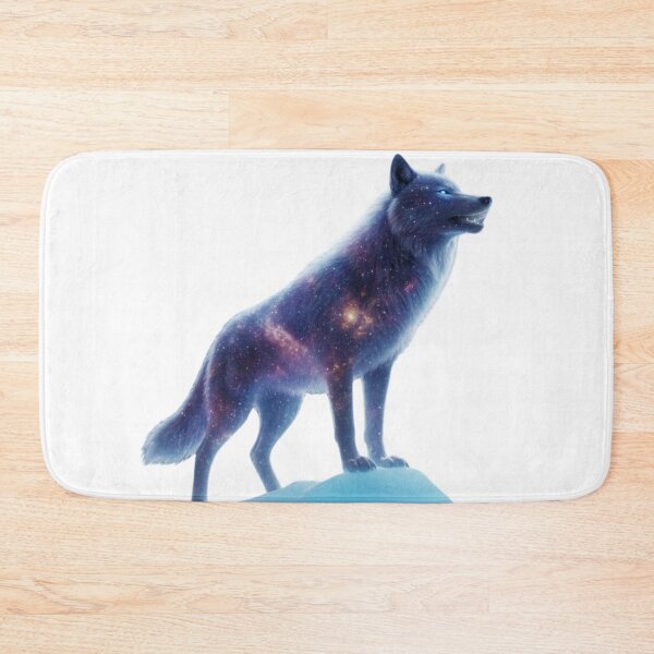 Item preview, Celestial Wolf Spirit - Cosmic Galaxy & Full Moon Howl designed and sold by MonaRose_Art.