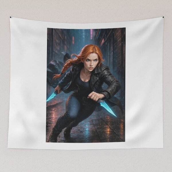 Item preview, Rowan Fletcher dark cyberpunk assassin  designed and sold by CathryneDelamort.
