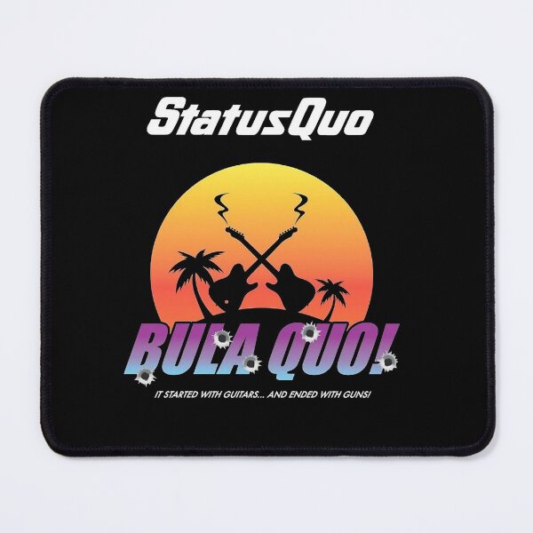 Item preview, status quo start with guitar, end with gun designed and sold by BerthasBrisen.