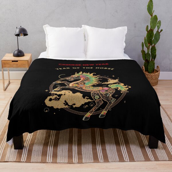 Item preview, Year of the horse ver 19A- Chinese Zodiac Theme-black Background designed and sold by CosmicNook1.