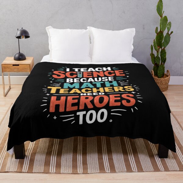 Item preview, I Teach Science Because Math Teachers Need Heroes Too Men Women designed and sold by KonstanKoraner.