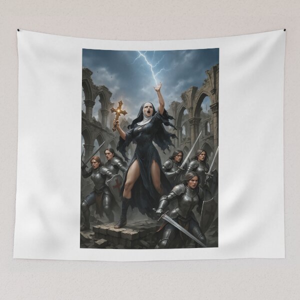 Item preview, Nun with Templar's  designed and sold by CathryneDelamort.