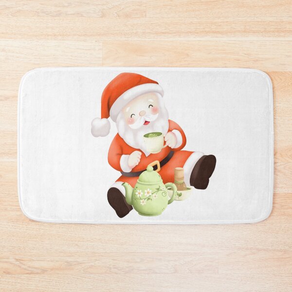 Item preview, Santa Claus is drinking green tea designed and sold by poonzapoon.