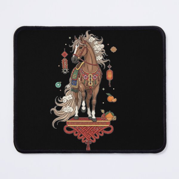 Item preview, Auspicious Lunar Horse Celebration designed and sold by ZodiacWonders.