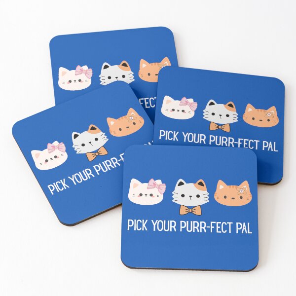 Item preview, Pick Your Purr-fect Pal – Cute Cat Trio Design | Kawaii Cat Lover Gift by The BeeKind Space designed and sold by TheBeeKindSpace.