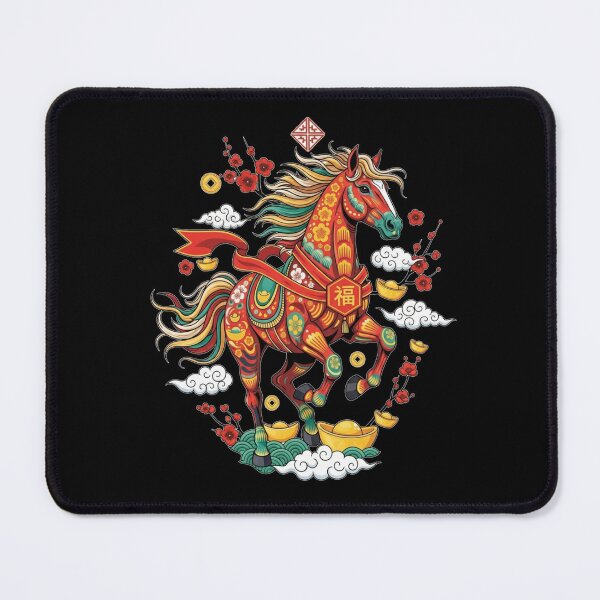 Item preview, Auspicious Lunar Horse designed and sold by ZodiacWonders.
