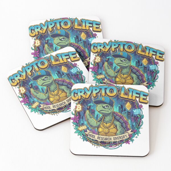 Item preview, Crypto Life Turtle Wisdom - Diversify & DCA Street Art designed and sold by RainUlan53.
