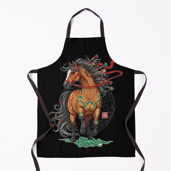 Item preview, Auspicious Galloping Chinese Horse designed and sold by ZodiacWonders.