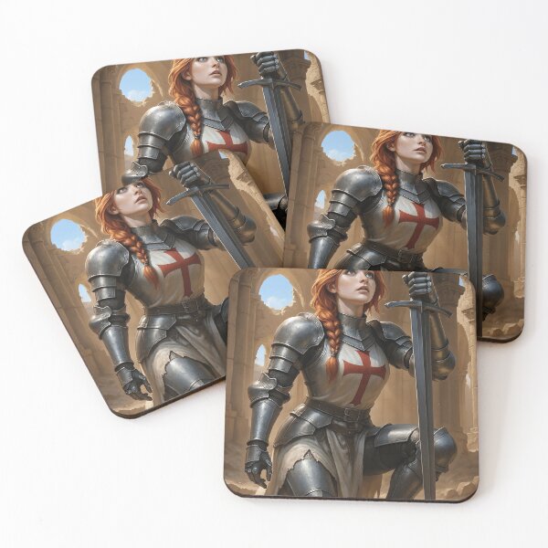 Item preview, Rolling Fletcher kneeling templar  designed and sold by CathryneDelamort.