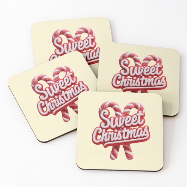 Item preview, Sweet Christmas – Candy Cane Christmas Design in 3D Puff-Ink Style designed and sold by Meiersbeste.