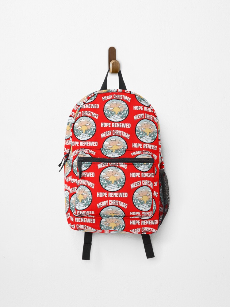 Thumbnail 1 of 3, Backpack, MERRY CHRISTMAS - HOPE RENEWED designed and sold by KEFCustomDesign.