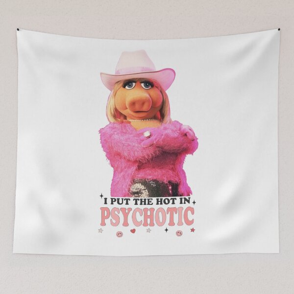 Item preview, I PUT THE HOT IN PSYCHOTIC - MISS PIGGY designed and sold by StudioTimiKo.