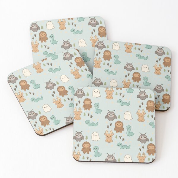 Item preview, Cryptid Cuties Pattern – Adorable Mythical Creatures designed and sold by Ombrya.
