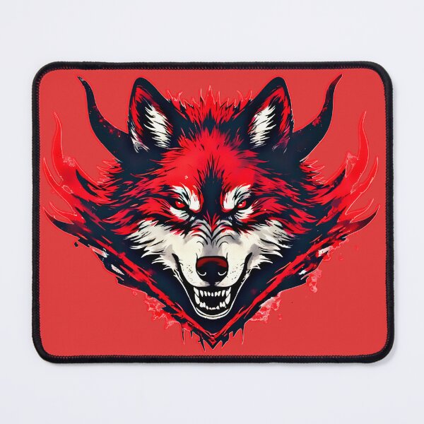 Item preview, Infernal Wolf – Red and Black Demon Alpha designed and sold by Neer arts.