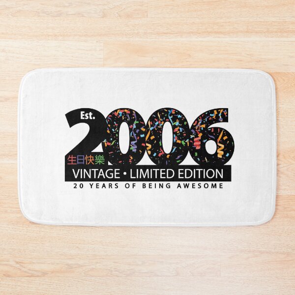 Item preview, Happy 20th Est. 2006 Vintage Limited Edition 20 Years of Being Awesome designed and sold by PCStudio57.