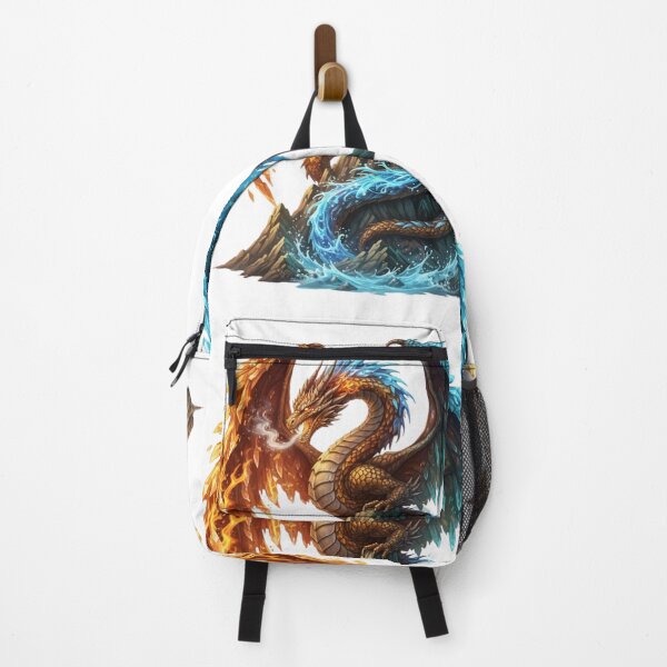 Item preview, Elemental Dragon of Fire and Ice - Mythical Symbol of Duality designed and sold by MonaRose_Art.
