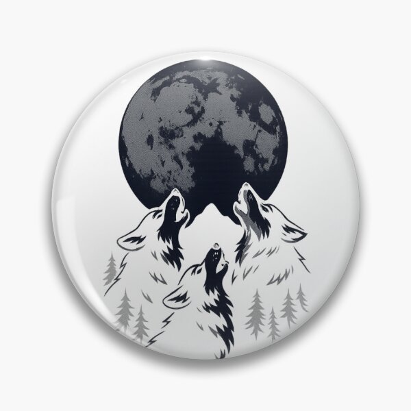 Item preview, Three Wolves Howling at the Moon designed and sold by tarzbol.