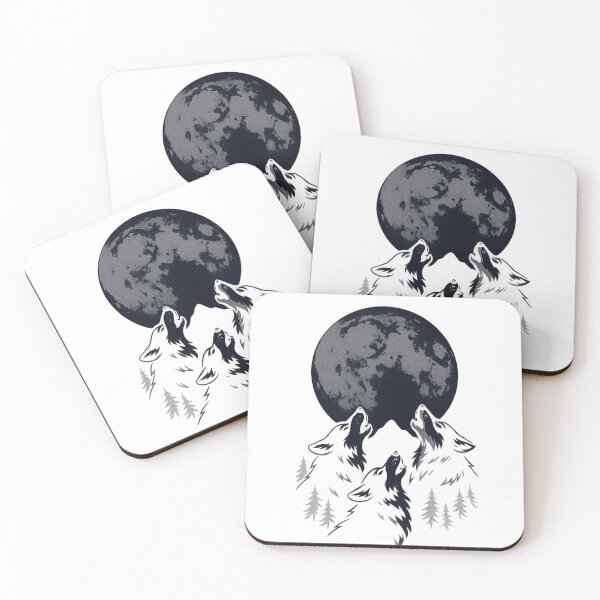 Item preview, Three Wolves Howling at the Moon designed and sold by tarzbol.