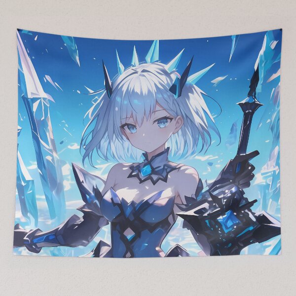 Item preview, Tobiichi Origami Ice Crystal Queen Date A Live Anime Girl Cool Elegant Fantasy designed and sold by HumbertoValveno.