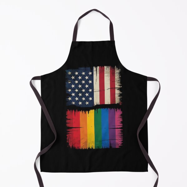 Item preview, American Flag Rainbow Flag Gay Pride US Flag July 4 designed and sold by HuValverdeArt.