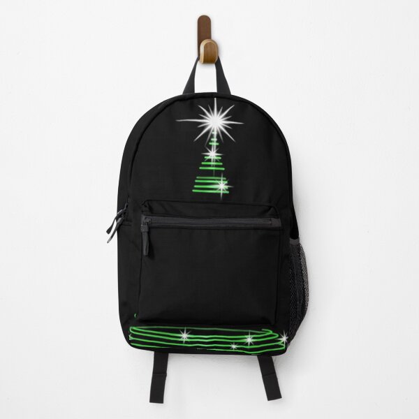 Item preview, Luminous Green Line Christmas Tree – Modern Glowing Holiday Design designed and sold by PixelVibe782.